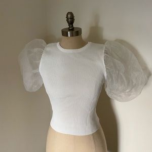 ASTR The Label Puff Sleeve Top